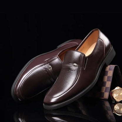 Leather Men Formal Shoes Luxury Brand Men's Loafers Dress Moccasins