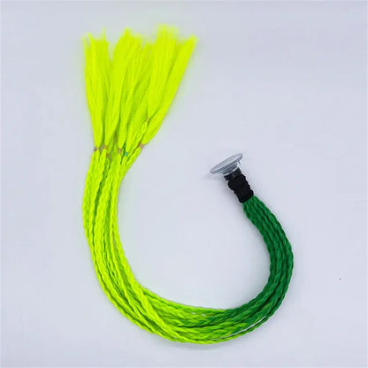 Helmet Braid Pigtails Ponytail Women Motorcycle Helmet Decoration Braid Ponytail, Pigtails Braids