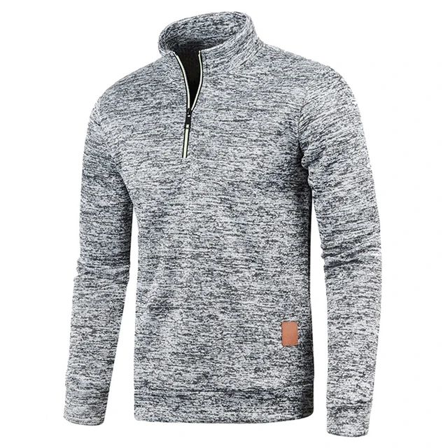 Men Sweatshirts Spring Thicker Pullover Half Zipper Pullover for Male Hoody