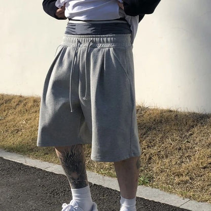 Men's summer Gym Fitness Loose Shorts Casual Street Hip Hop Workout