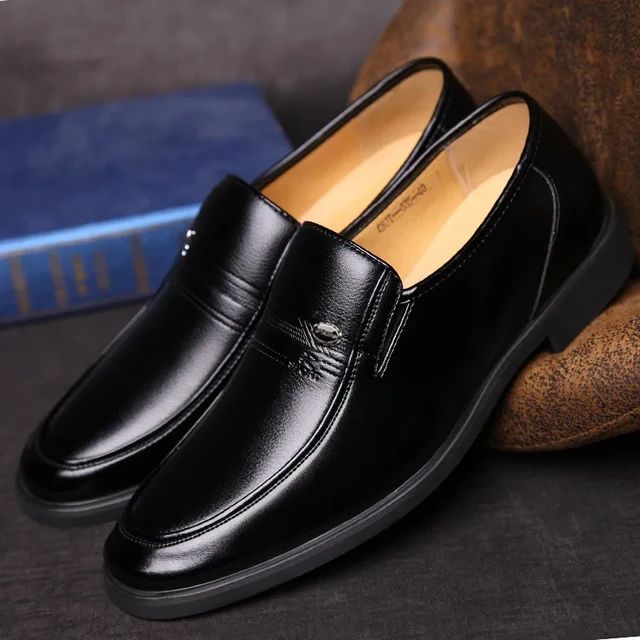 Leather Men Formal Shoes Luxury Brand Men's Loafers Dress Moccasins