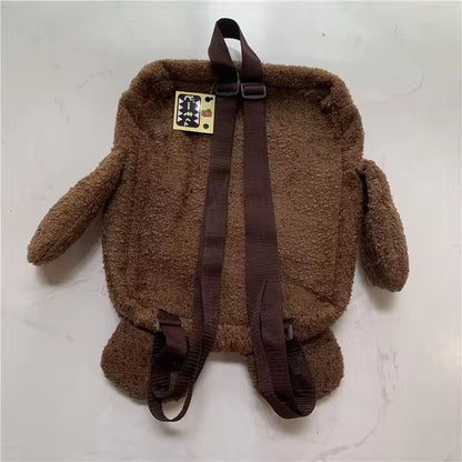 Domo Kun Plush Backpack for Kids Women Men Kawaii Cute Bags Cartoon Anime