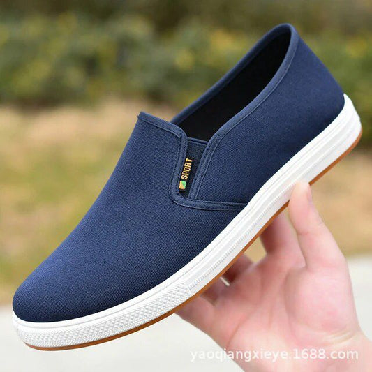 Men Canvas Shoe Casual Sneaker for MenLight Slip-on Vulcanized Comfortable