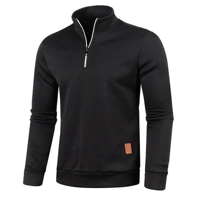 Men Sweatshirts Spring Thicker Pullover Half Zipper Pullover for Male Hoody