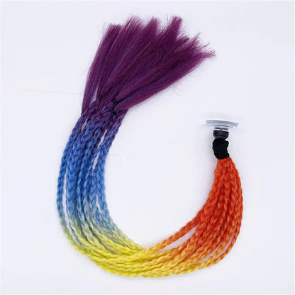 Helmet Braid Pigtails Ponytail Women Motorcycle Helmet Decoration Braid Ponytail, Pigtails Braids