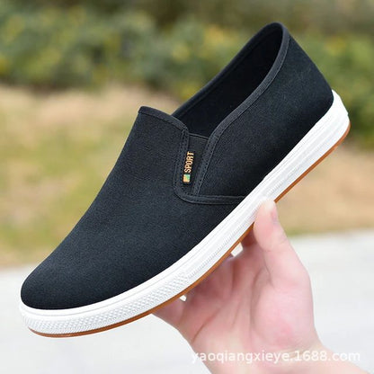 Men Canvas Shoe Casual Sneaker for MenLight Slip-on Vulcanized Comfortable