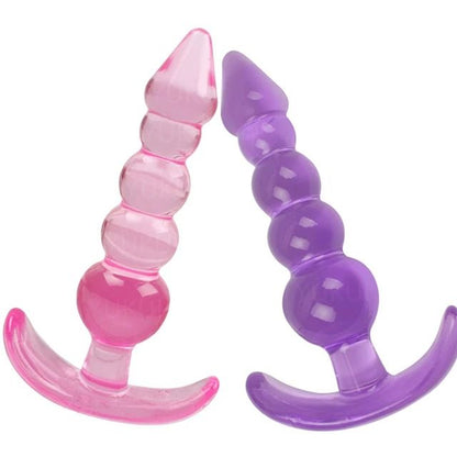 Soft Silicone Anal Plugs Anal Beads Dildo Butt Plug Prostate Massage Unisex