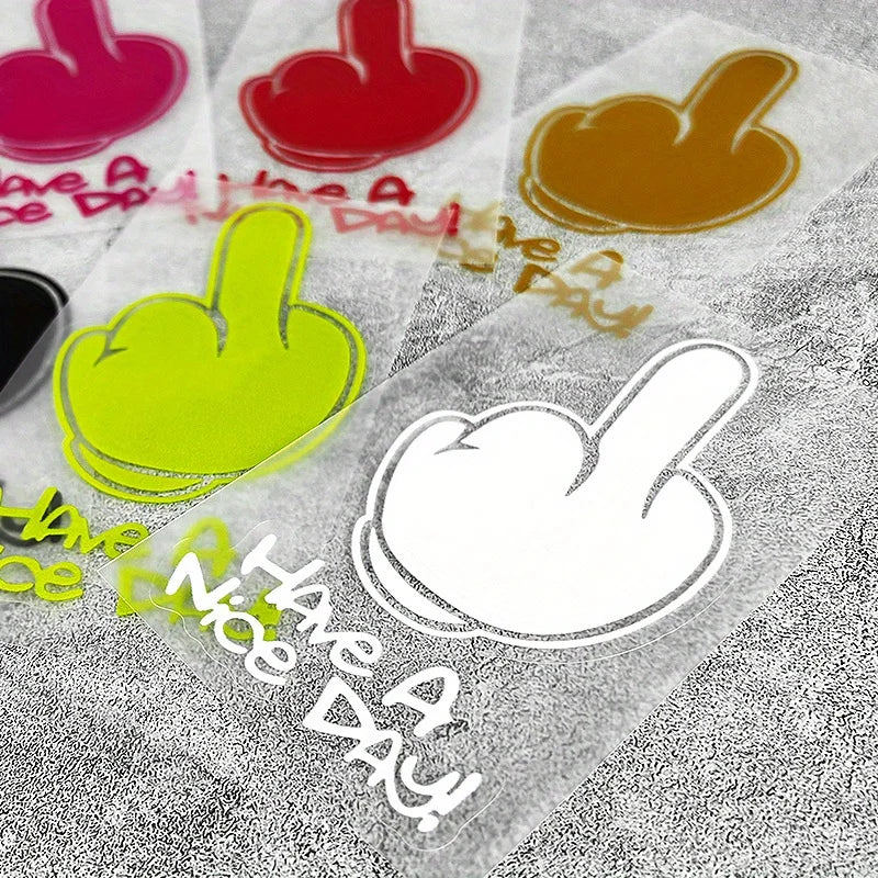 1PC Have A Nice DAY Motorcycle Stickers Waterproof DIY Motorbike Helemt Side Panels Fuel Tank Fairing Vinyl Decals Funny Decor