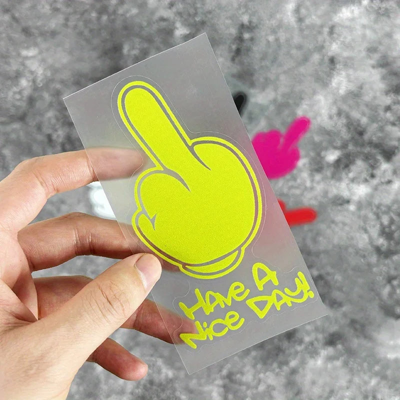 1PC Have A Nice DAY Motorcycle Stickers Waterproof DIY Motorbike Helemt Side Panels Fuel Tank Fairing Vinyl Decals Funny Decor
