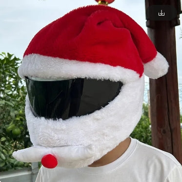Fluffy Cartoon Moto Full-Face Protective Helmet Cover