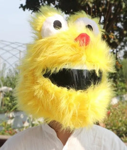 Fluffy Cartoon Moto Full-Face Protective Helmet Cover