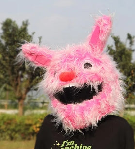 Fluffy Cartoon Moto Full-Face Protective Helmet Cover