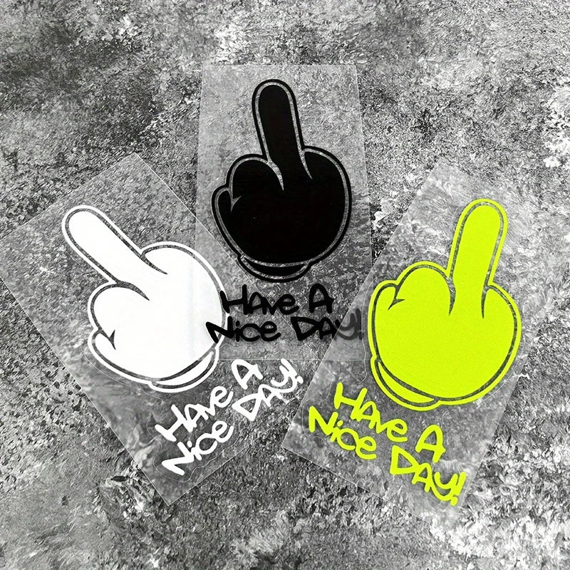 1PC Have A Nice DAY Motorcycle Stickers Waterproof DIY Motorbike Helemt Side Panels Fuel Tank Fairing Vinyl Decals Funny Decor