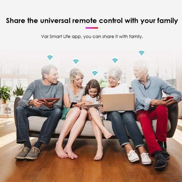 Tuya Wifi IR Universal Remote Control Smart Home For TV DVD AUD AC Air Conditioner
