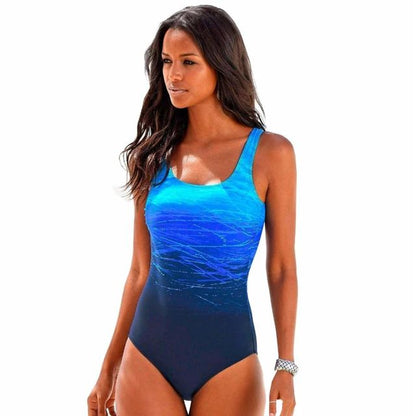 Mujer Mayo Push Up Swimwear Criss Cross Back One-piece Beach Bathing Suit