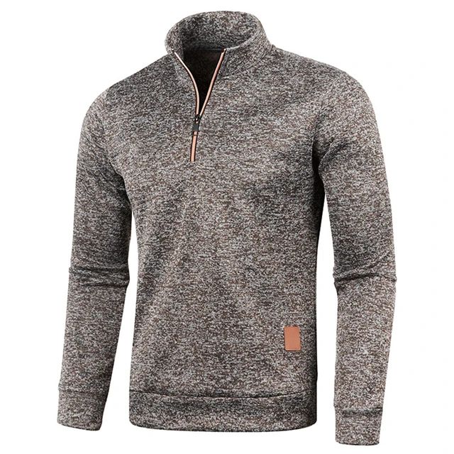 Men Sweatshirts Spring Thicker Pullover Half Zipper Pullover for Male Hoody