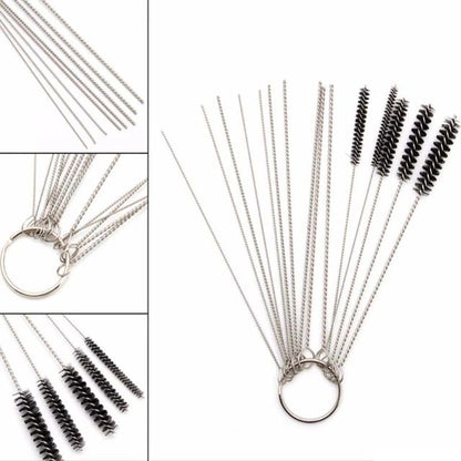 Carburetor Cleaning Tool Carbon Dirt Jet Remove Brushes Needles for Car