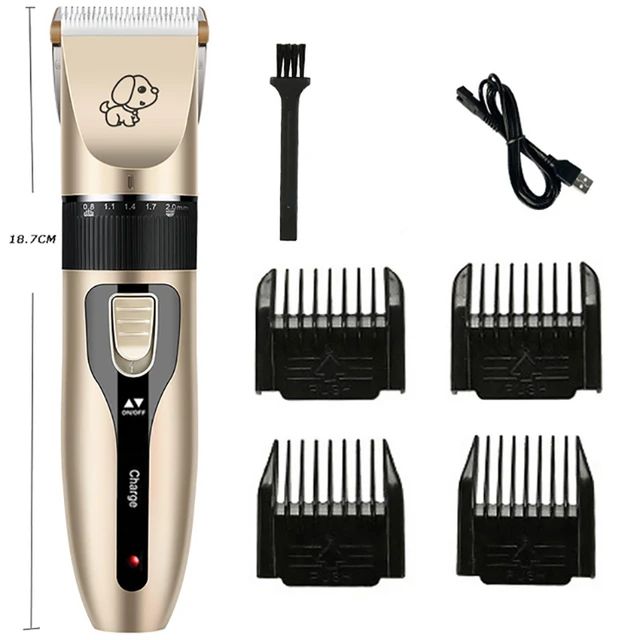 Dog Hair Clipper Pet Hair Trimmer Set Puppy Grooming Electric Shaver