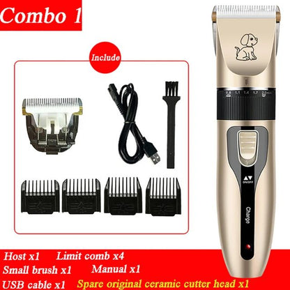 Dog Hair Clipper Pet Hair Trimmer Set Puppy Grooming Electric Shaver
