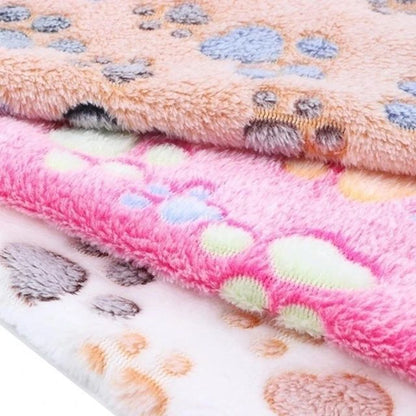 Soft Fluffy High Quality Pet Blanket Cute Cartoon Pattern Pet Mat Warm and Comfortable