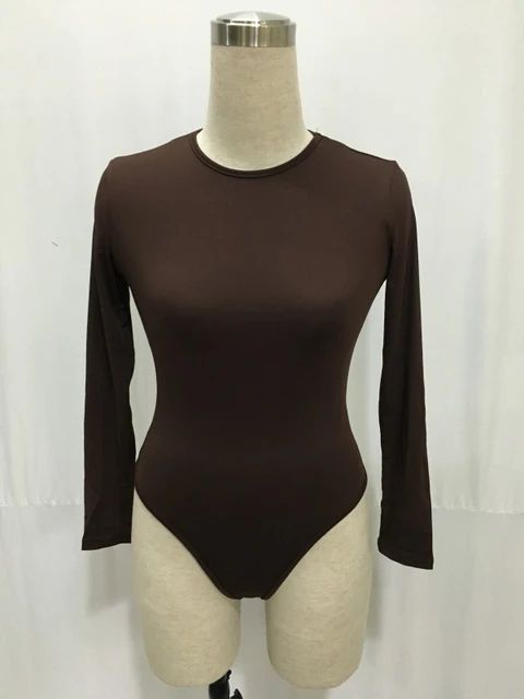 13 Colors Long Sleeve O Neck Casual Bodysuit Women Body Tops