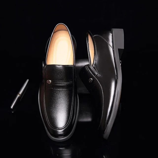 Leather Men Formal Shoes Luxury Brand Men's Loafers Dress Moccasins