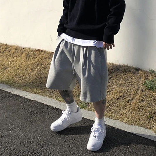 Men's summer Gym Fitness Loose Shorts Casual Street Hip Hop Workout