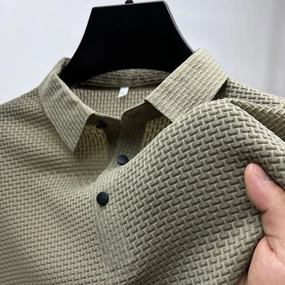 Summer New Men's Short Sleeve T-shirt Cool and Breathable POLO Shirt
