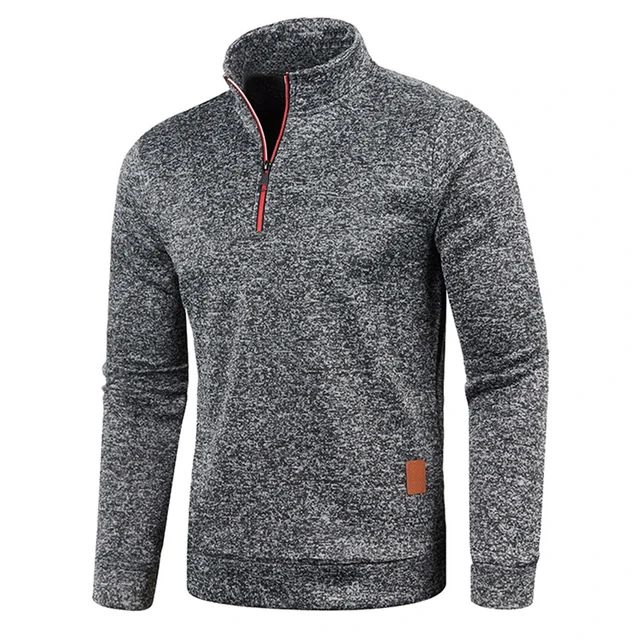 Men Sweatshirts Spring Thicker Pullover Half Zipper Pullover for Male Hoody