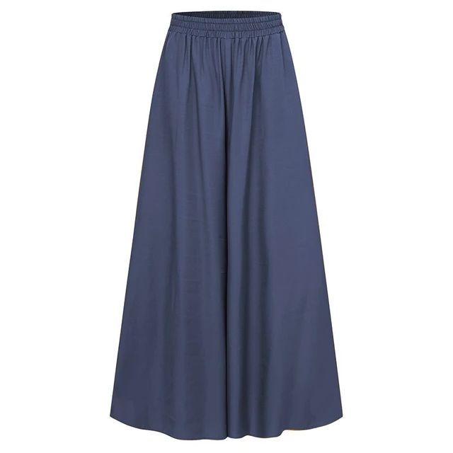 Spring And Summer Women's Wide Leg Pants Ice Silk Fold Retro