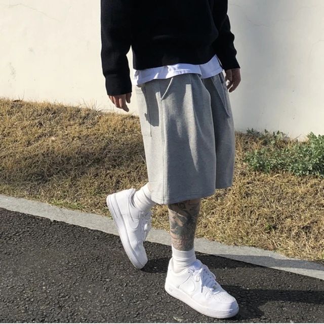 Men's summer Gym Fitness Loose Shorts Casual Street Hip Hop Workout