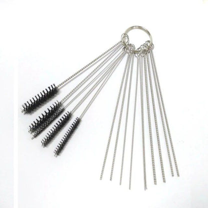 Carburetor Cleaning Tool Carbon Dirt Jet Remove Brushes Needles for Car