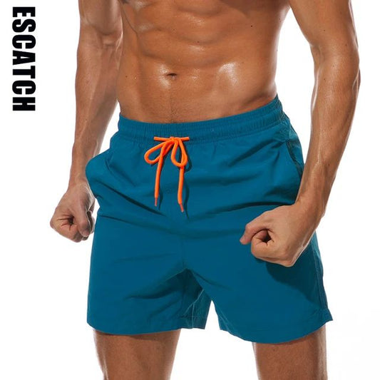 ESCATCH Man Swimwear Swim Shorts Trunks Beach Board Shorts Swimming