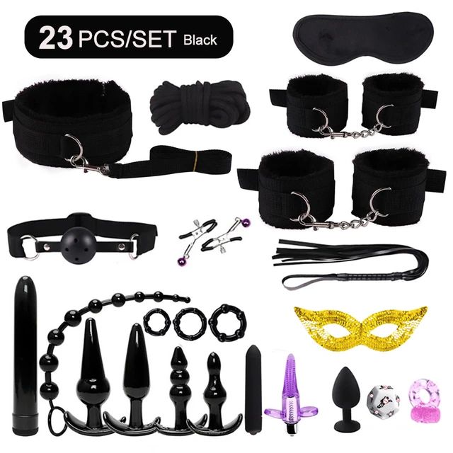 BDSM Bondage Sex Toys for Women sexy toys handcuffs for session Anal plug Vibrator female erotic