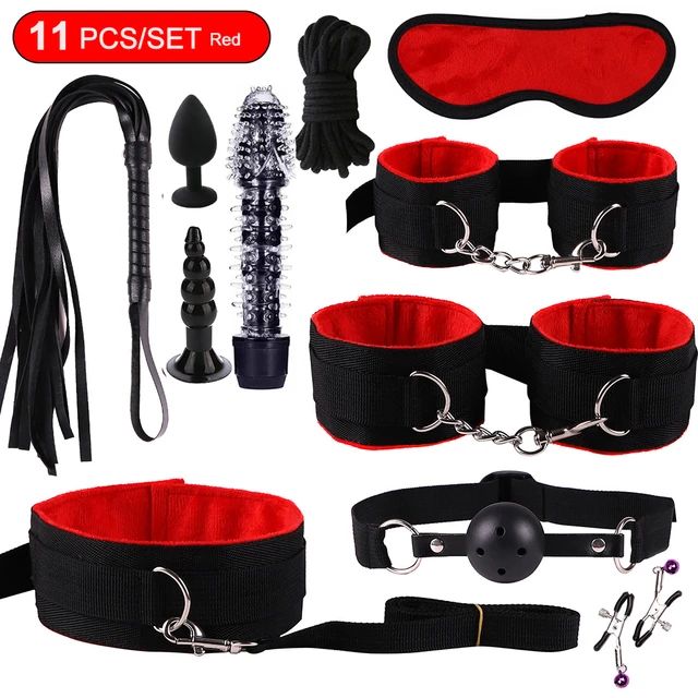 BDSM Bondage Sex Toys for Women sexy toys handcuffs for session Anal plug Vibrator female erotic