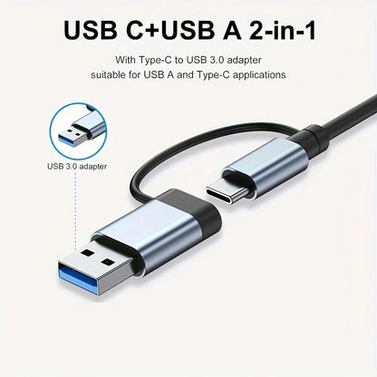USB C Hub USB Hub 3.0, VIENON Aluminum 7 in 1 USB Extender