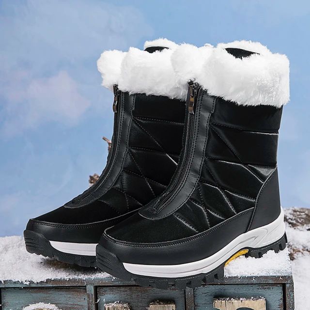 Winter Womens Snow Boots Non-Slip Outdoor Waterproof