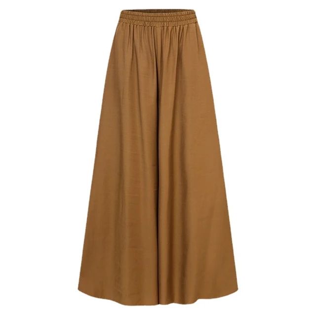 Spring And Summer Women's Wide Leg Pants Ice Silk Fold Retro