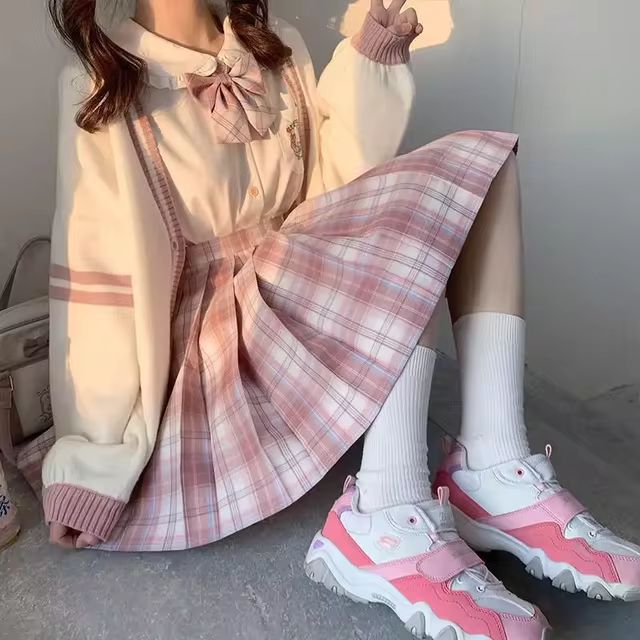 Autumn Winter Women Sweater Loose Japanese Style Sweet Knitted Cardigan Embroidery