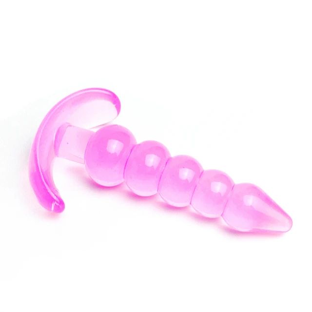 Soft Silicone Anal Plugs Anal Beads Dildo Butt Plug Prostate Massage Unisex