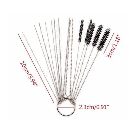 Carburetor Cleaning Tool Carbon Dirt Jet Remove Brushes Needles for Car