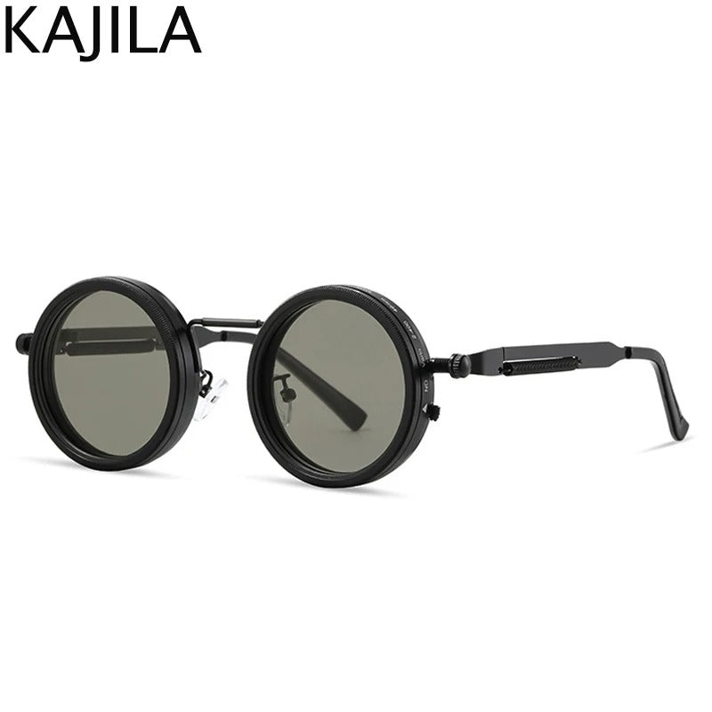 🕶️ Round Steampunk ND9 Adjustable Dimming Sunglasses 🕶️