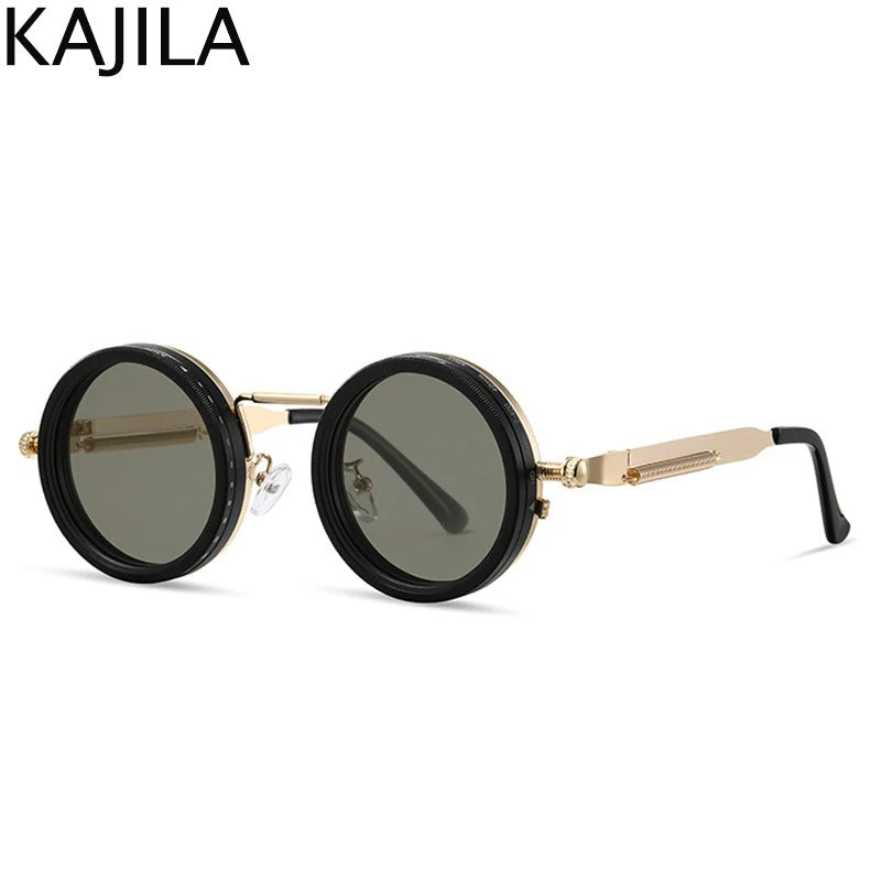 🕶️ Round Steampunk ND9 Adjustable Dimming Sunglasses 🕶️