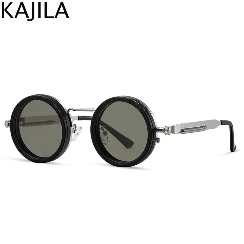 🕶️ Round Steampunk ND9 Adjustable Dimming Sunglasses 🕶️