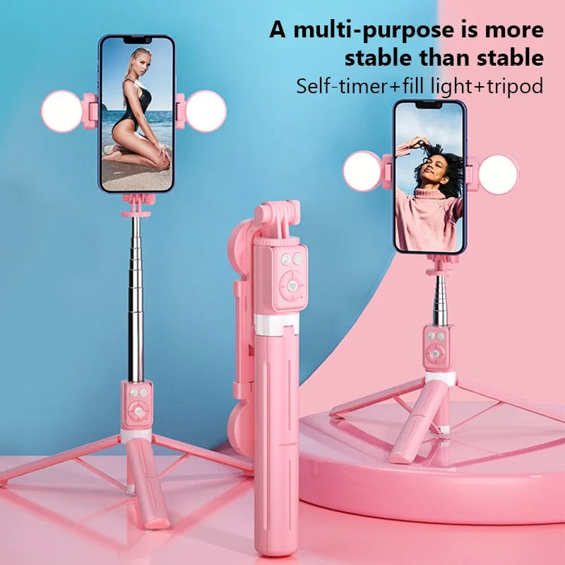 💡 Bluetooth Wireless Selfie Stick with Dual Fill Light &amp; Tripod 💡