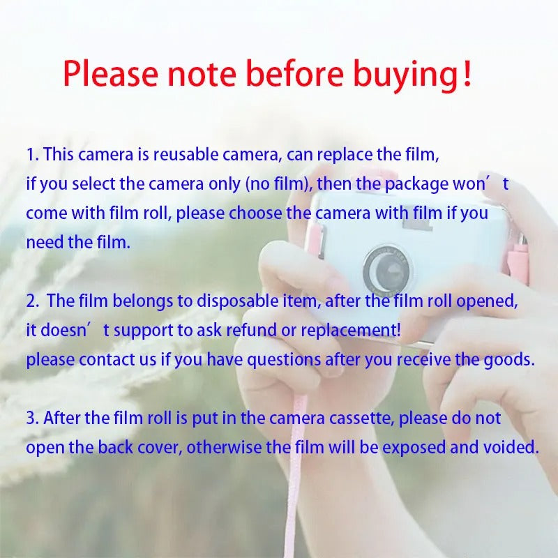 📸 Mini Waterproof Non-Disposable Camera 📸