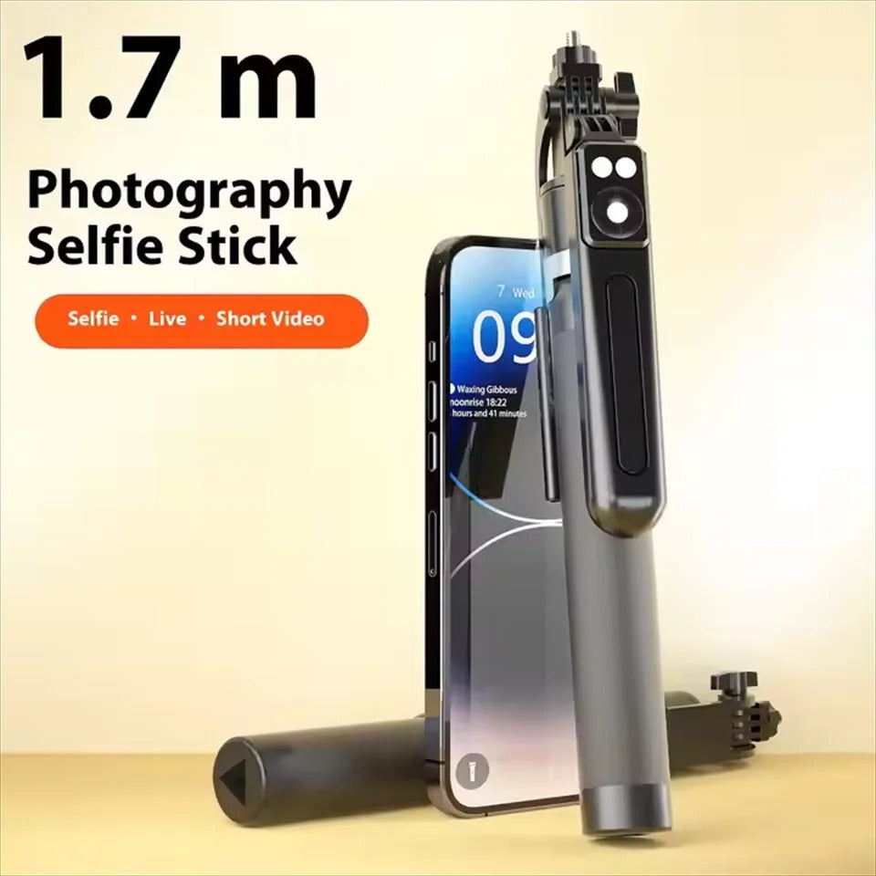 ✨ Wireless Selfie Stick Tripod with Light &amp; Bluetooth Remote ✨
